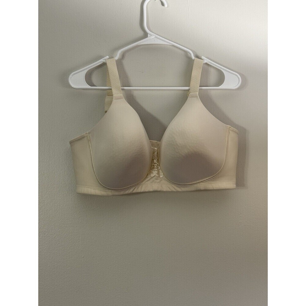 VANITY FAIR FULL FIGURE CREAM BRA - UNDERWIRE  BACK SMOOTHER  Sz 42D - NWOT
